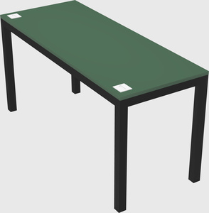 Rectangular desk