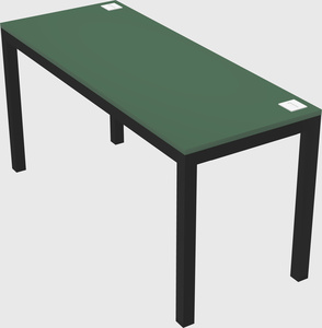 Rectangular desk