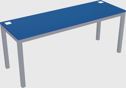 Rectangular desk