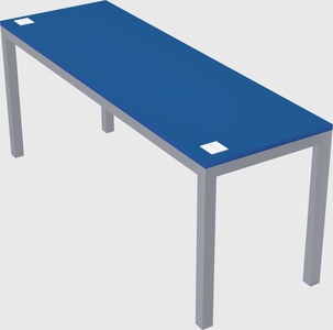 Rectangular desk
