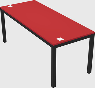 Rectangular desk