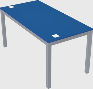 Rectangular desk