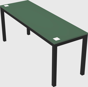 Rectangular desk