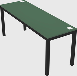 Rectangular desk
