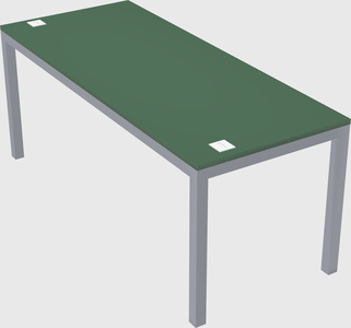 Rectangular desk