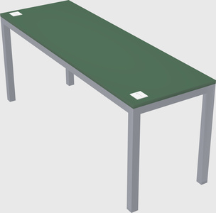 Rectangular desk