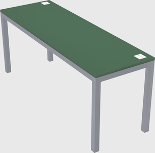 Rectangular desk