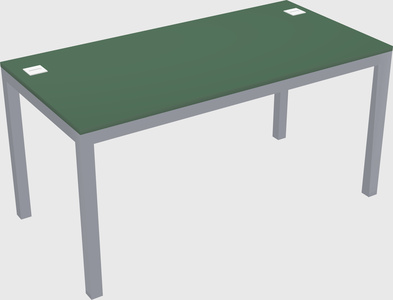 Rectangular desk