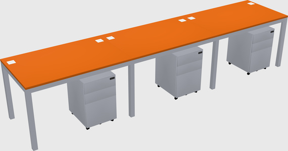Rectangular desk