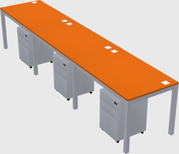 Rectangular desk