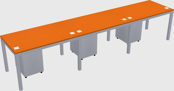 Rectangular desk