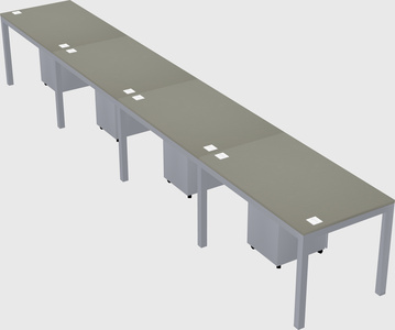 Rectangular desk