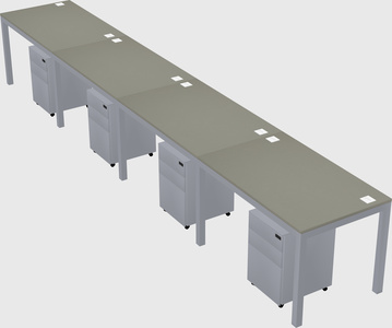 Rectangular desk