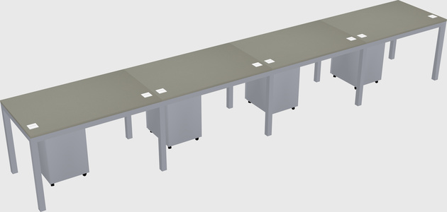 Rectangular desk