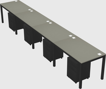 Rectangular desk