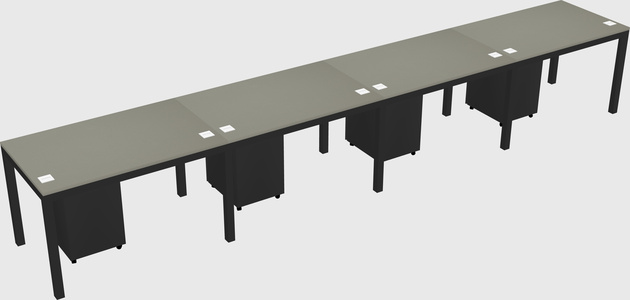 Rectangular desk