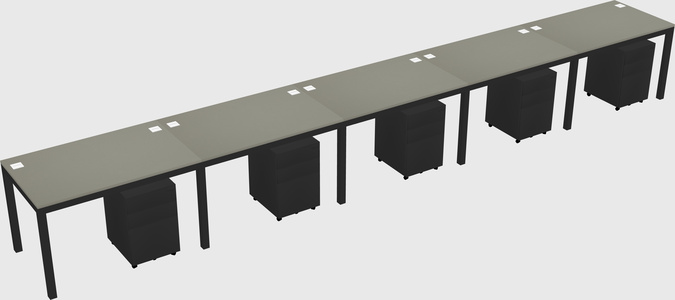 Rectangular desk
