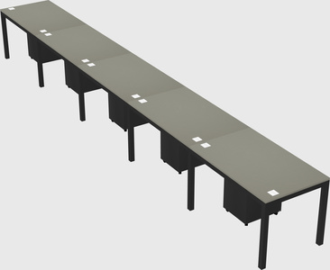 Rectangular desk