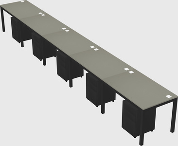 Rectangular desk