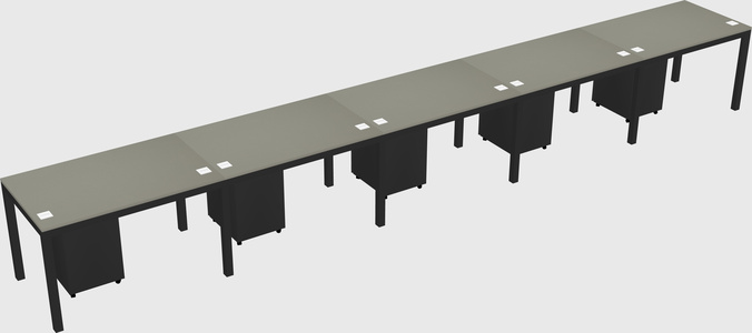 Rectangular desk
