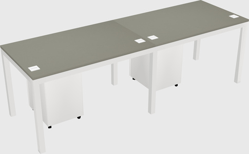 Rectangular desk
