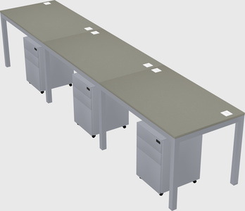 Rectangular desk