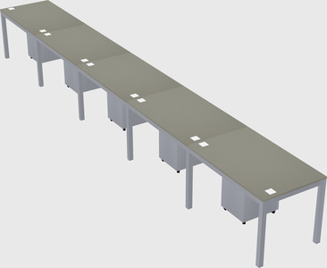 Rectangular desk