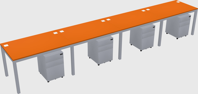 Rectangular desk