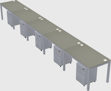 Rectangular desk