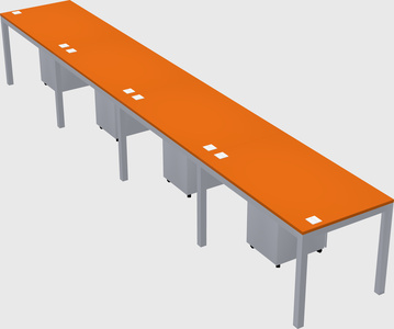 Rectangular desk