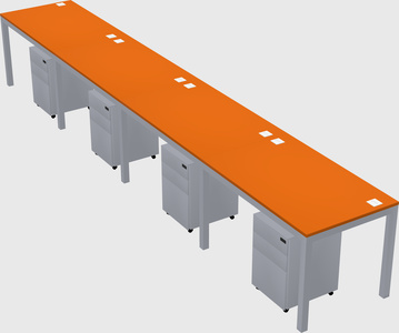 Rectangular desk