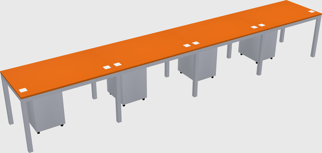 Rectangular desk