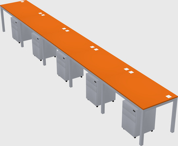 Rectangular desk