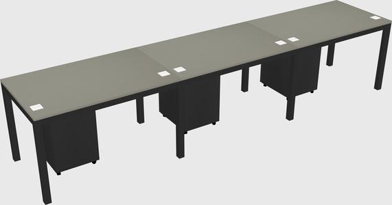 Rectangular desk