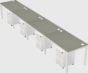 Rectangular desk