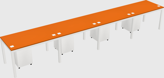 Rectangular desk