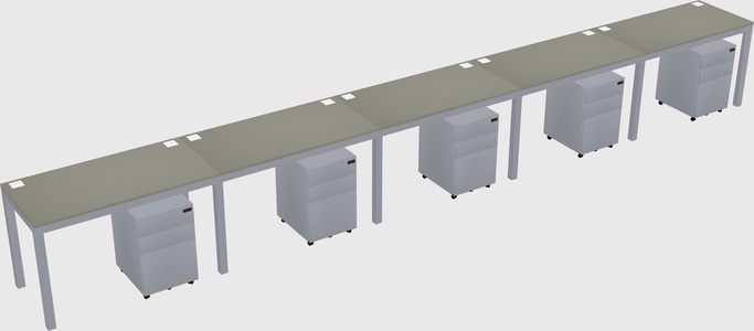 Rectangular desk