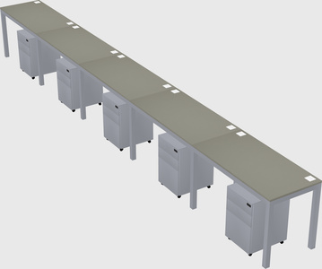 Rectangular desk