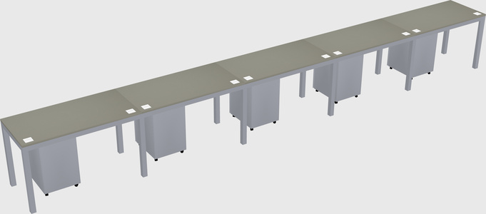 Rectangular desk