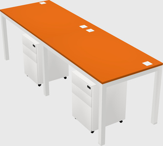 Rectangular desk
