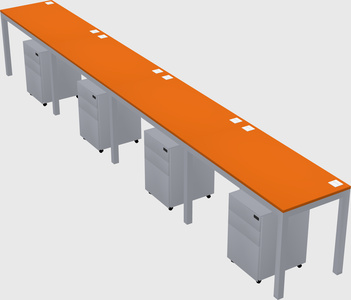 Rectangular desk