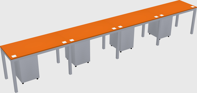 Rectangular desk