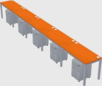 Rectangular desk