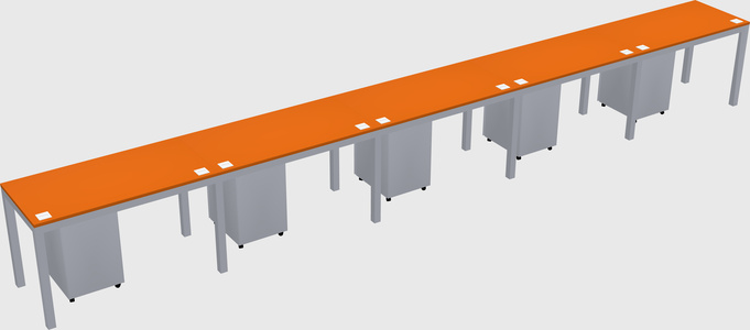 Rectangular desk