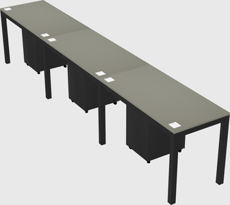 Rectangular desk