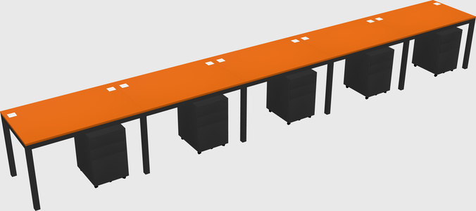 Rectangular desk