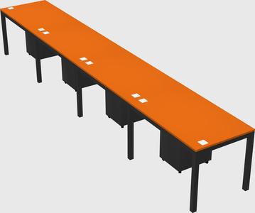 Rectangular desk