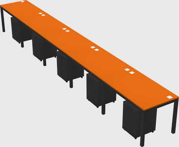 Rectangular desk