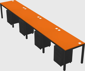 Rectangular desk