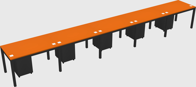 Rectangular desk